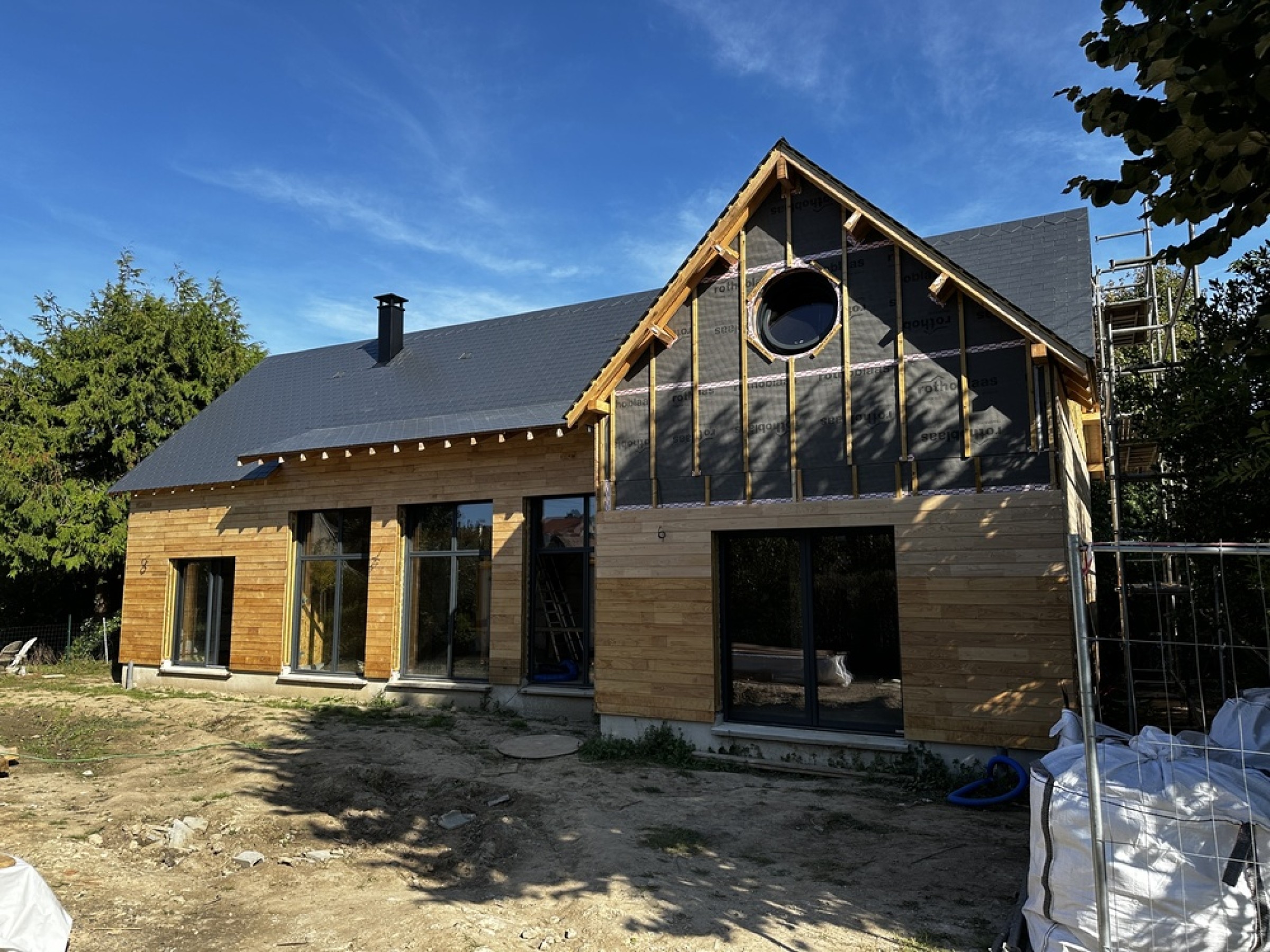 Jolie maison en cours de construction en Normandie